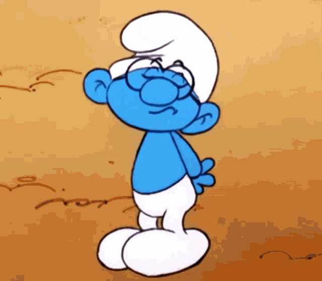 Brainy Smurf The Smurfs GIF - Brainy Smurf The Smurfs Nope - Discover &  Share GIFs