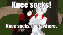 knee socks rwby socks fetish anime