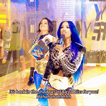 sasha banks bayley womens tag team champions its back in the shadows for you haha
