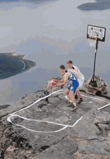 Basketball On A Mountain Mountain Top GIF - Basketball On A Mountain Mountain Top Bball GIFs