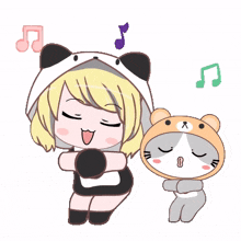 blonde big eyes anime dancing singing
