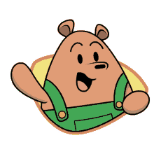 animated bear pants bear funny bear cute bear brown bear