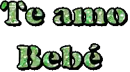 the word te amo is written in green letters on a white background