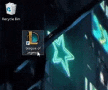 the league of legends icon is on the desktop