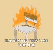 Team Tumult Burning Chair GIF
