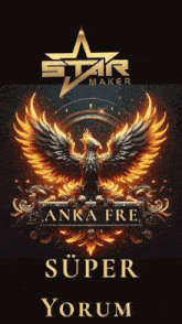 a poster that says star maker anka fre super yorum on it