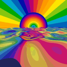 Trippy Rainbow GIF - Trippy Rainbow Sunrise GIFs