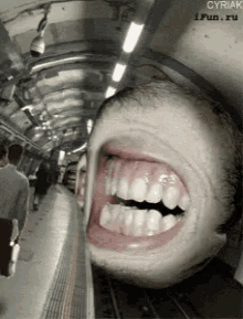 Railway Station GIF - Railway Station Creepy Mouth GIFs