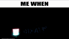 a picture of a person holding a lantern with the words me when below it