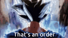 Thats An Order Goku Thats An Order GIF - Thats An Order An Order Goku Thats An Order GIFs