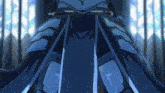 a person in armor is standing in front of a curtain