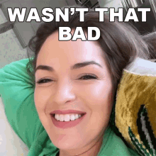 Wasnt That Bad Sharzad Kiadeh GIF - Wasnt That Bad Sharzad Kiadeh Its Not That Bad GIFs