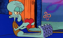 Spongebob Squidward GIF - Spongebob Squidward Hearts GIFs