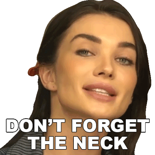 Don'T Forget The Neck Amy Jackson Sticker - Don'T Forget The Neck Amy Jackson Pinkvilla Stickers
