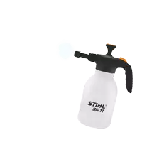 a stihl sg 11 spray bottle with black handle