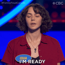 I'M Ready Celia GIF - I'M Ready Celia Family Feud Canada GIFs