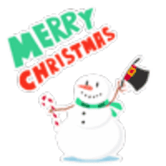 Ugh Merry Christmas Sticker - Ugh Merry Christmas Snowman Stickers