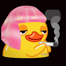 Stan Twitter Duck Smoking GIF - Stan Twitter Duck Smoking Barbz GIFs