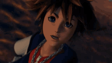 Sora Looks Up To The Sky With The Ocean In The Background Kingdom Hearts GIF - Sora Looks Up To The Sky With The Ocean In The Background Kingdom Hearts Sora GIFs