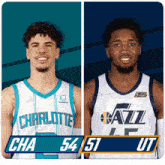 Charlotte Hornets (54) Vs. Utah Jazz (51) Half-time Break GIF - Nba Basketball Nba 2021 GIFs