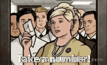 Archer Pam Poovey GIF - Archer Pam Poovey Take A Number GIFs