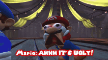 Smg4 Mario GIF - Smg4 Mario Ahhh Its Ugly GIFs
