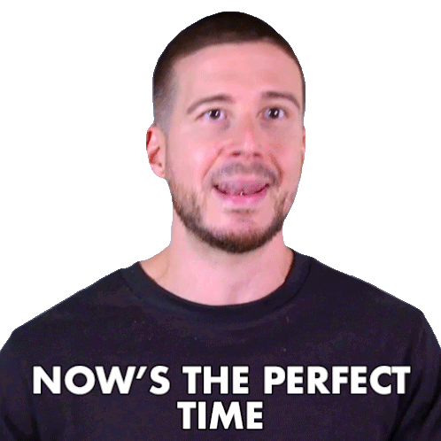 Nows The Perfect Time Vinny Guadagnino Sticker - Nows The Perfect Time Vinny Guadagnino Jersey Shore Family Vacation Stickers