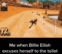 Billie Eilish Toilet GIF - Billie Eilish Toilet Waluigi GIFs