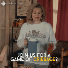 Join Us For A Game Of Cribbage Jennifer Robertson GIF