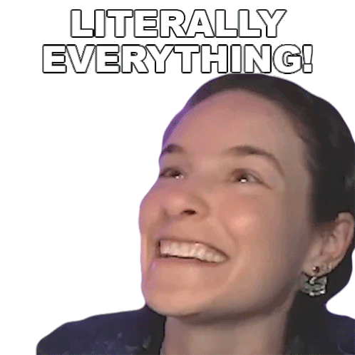 Literally Everything Cristine Raquel Rotenberg Sticker - Literally Everything Cristine Raquel Rotenberg Simply Nailogical Stickers