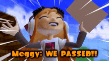 Smg4 Meggy GIF - Smg4 Meggy We Passed GIFs