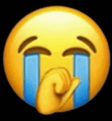 a crying emoji with tears coming out of its eyes .