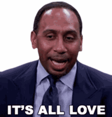 its all love affection love each other support stephen a smith