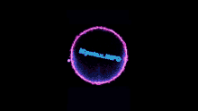 a glowing circle with the words isymax.info written inside of it