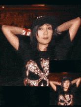 a woman wearing a hat and a kodak ponytra 100 camera