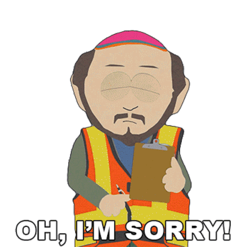 Oh Im Sorry Gerald Broflovski Sticker - Oh Im Sorry Gerald Broflovski South Park Stickers