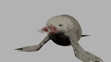 a drawing of a monster with its mouth open and a red tongue sticking out