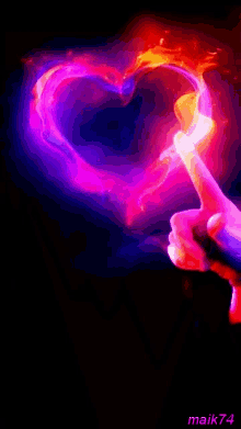 Heart Flame GIF - Heart Flame Finger GIFs