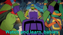 rise of the tmnt leonardo watch and learn babies watch and learn tmnt