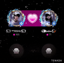 a screenshot of a video game showing a man and a woman