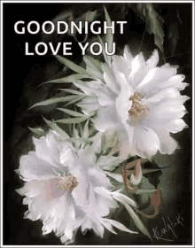 Good Night Love You GIF - Good Night Love You Flowers GIFs