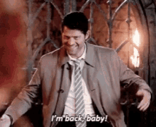 Supernatural Castiel GIF - Supernatural Castiel Im Back Baby GIFs