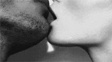 tongue kiss couple love intimate