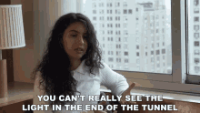 You Cant Really See The Light In The End Of Tunnel Alessia Cara GIF - You Cant Really See The Light In The End Of Tunnel Alessia Cara Light In The Of Tunnel GIFs