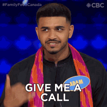 Give Me A Call Adam GIF - Give Me A Call Adam Family Feud Canada GIFs