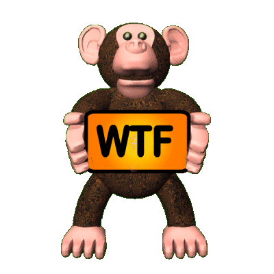 Wtf Sticker Monkey Sticker - Wtf Sticker Monkey Wtf Stickers