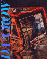 a painting of a candle with the word dargon on it