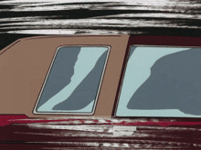 a drawing of a car with a roof that is missing