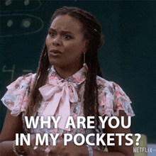 Why Are You In My Pockets The Upshaws GIF - Why Are You In My Pockets The Upshaws Get Out Of My Pockets GIFs