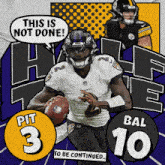 Baltimore Ravens (10) Vs. Pittsburgh Steelers (3) Half-time Break GIF - Nfl National Football League Football League GIFs